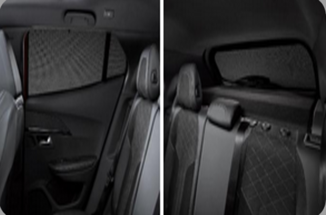 Комплект з трьох сонцезахисних шторок (задне скло та задні бічні вікна) Mokka / Mokka-E (2020-) (34363)