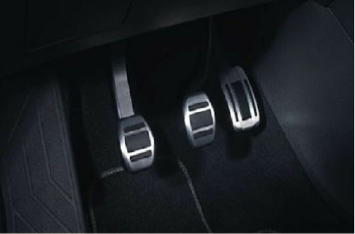 Алюмінієва накладка педалей для автомобілів з механічною КПП (34298)